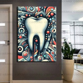 Ağız ve Diş Polikliniği, Dişçi Tabloları Dekoratif Diş, Dekoratif Dişçi, Dişçi Dekorasyonu dsc216