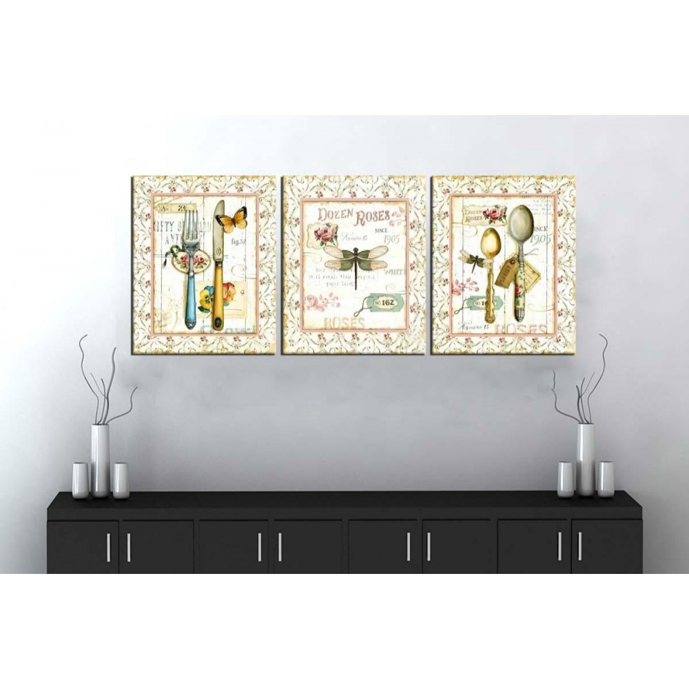 sn40 Retro Konsept Pastel Dekoratif Üç Parçalı Kanvas Tablo 50x105cm sn40 Retro Konsept Pastel Dekoratif Üç Parçalı Kanvas Tablo 50x105cm