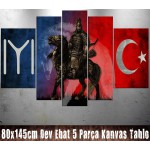 GNS6C Türk Savaşçı, Kayı, Bozkurt Kanvas Tablo 80x145cm
