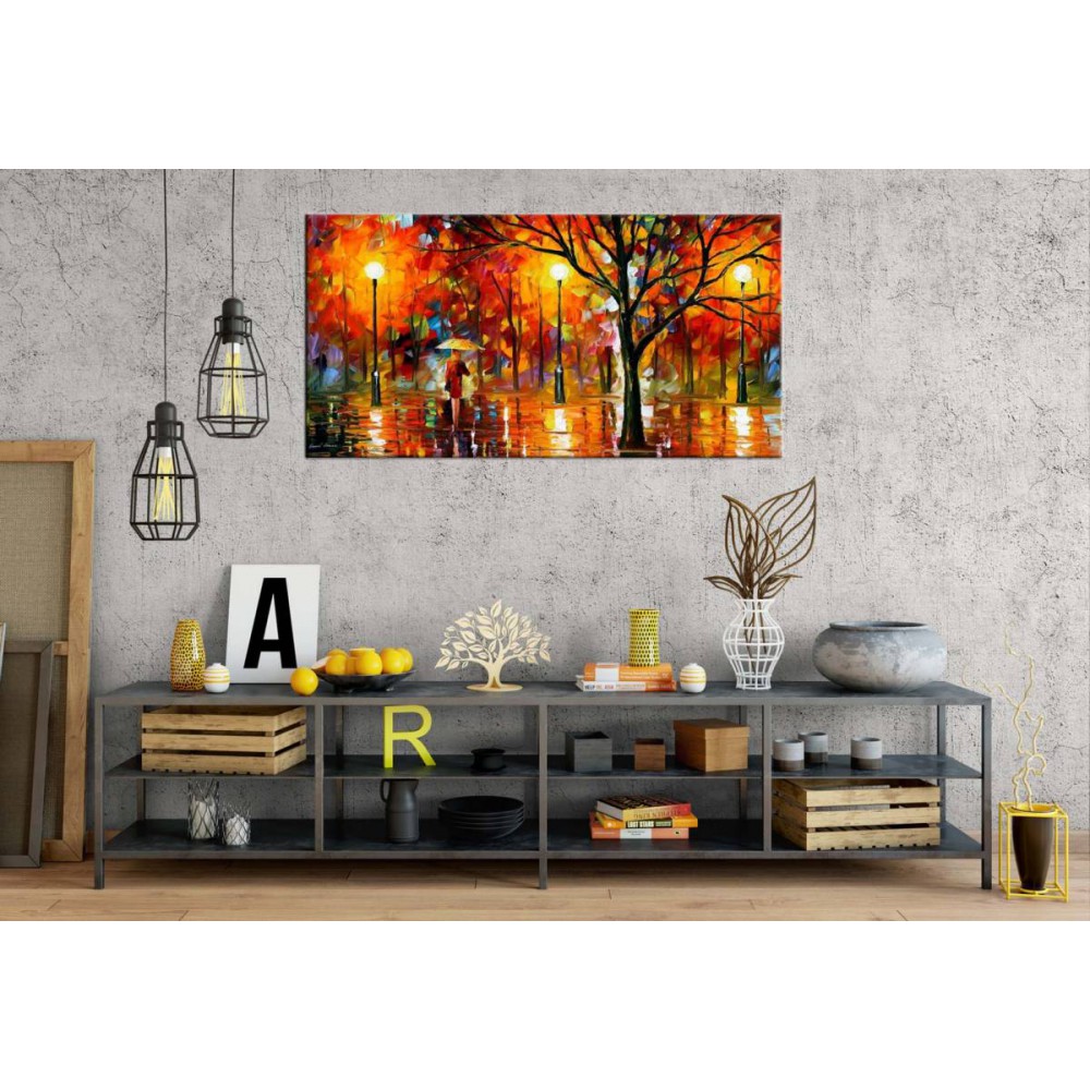 af54 Yağlı Boya Görünüm Afremov Renkleri Panoramik Kanvas Tablo af54 Yağlı Boya Görünüm Afremov Renkleri Panoramik Kanvas Tablo