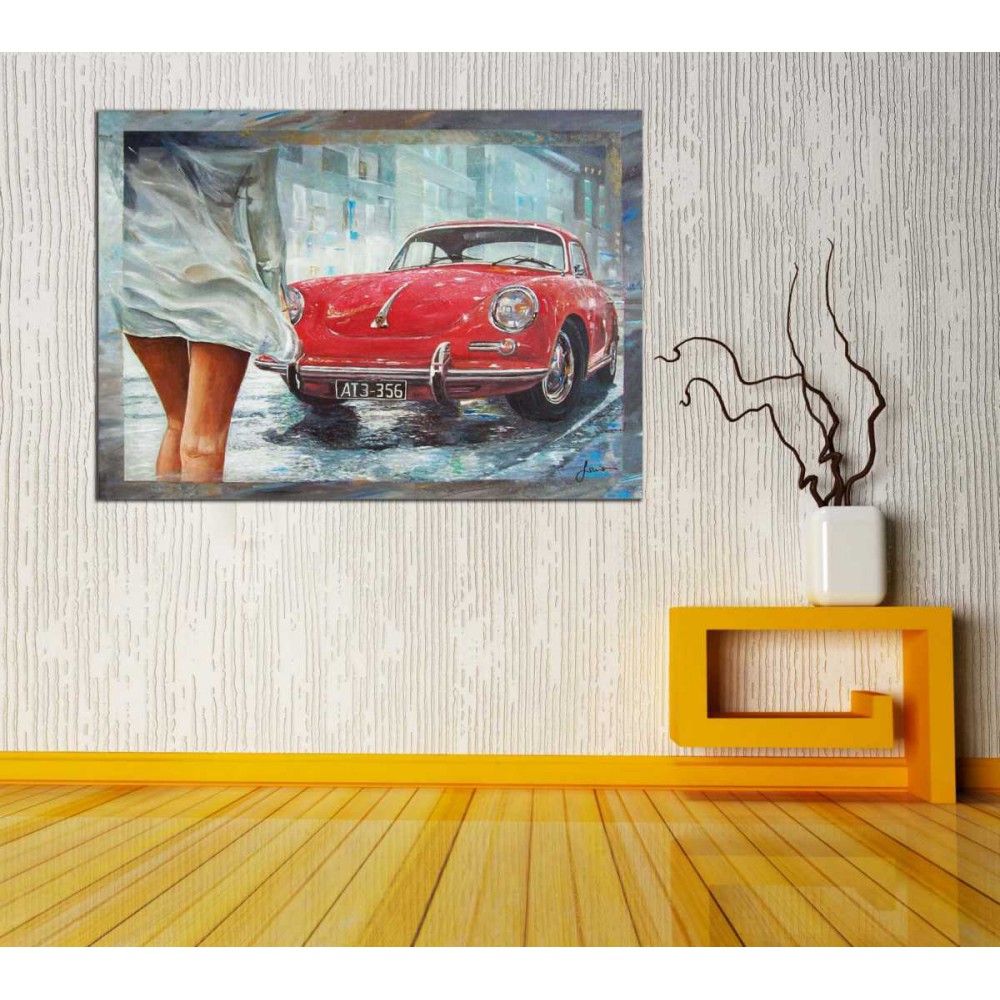 a-dkr70 1962 Porche 356 Yağlı Boya Görünümlü Kanvas Tablo a-dkr70 1962 Porche 356 Yağlı Boya Görünümlü Kanvas Tablo
