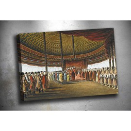 OS3 Osmanlı Yabancı Elçi Kabul Kanvas Tablo