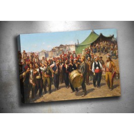 OS5 Zonaro Bayram Halayı Kanvas Tablo Tek Parça