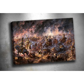 op146 Savaş Alanı Yağlı Boya Reprodüksiyon Kanvas Tablo