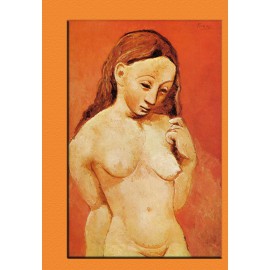 Picasso Nude against a Red Background