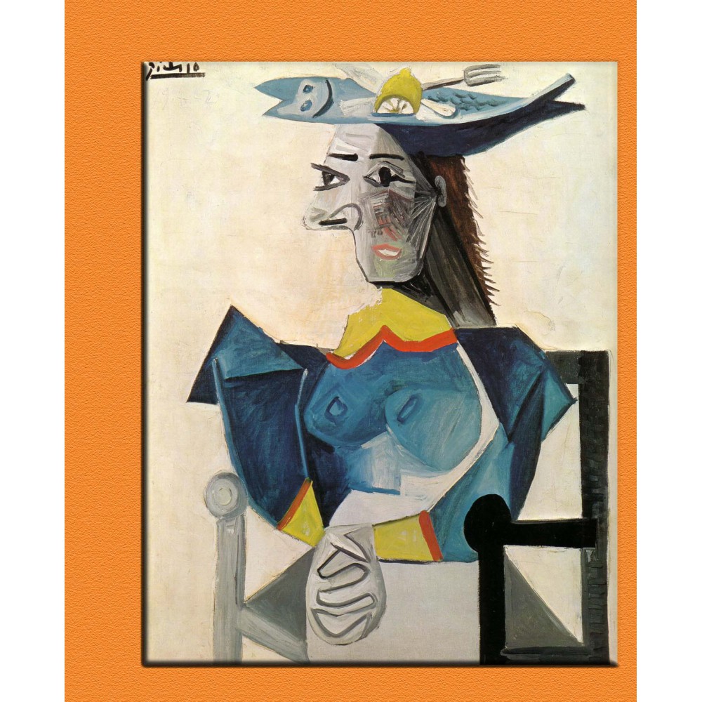 Picasso Woman in a Fish Hat