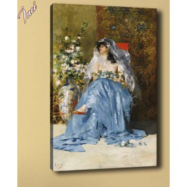 yb173 Kadın Yağlı Boya Reprodüksiyon Kanvas Tablo