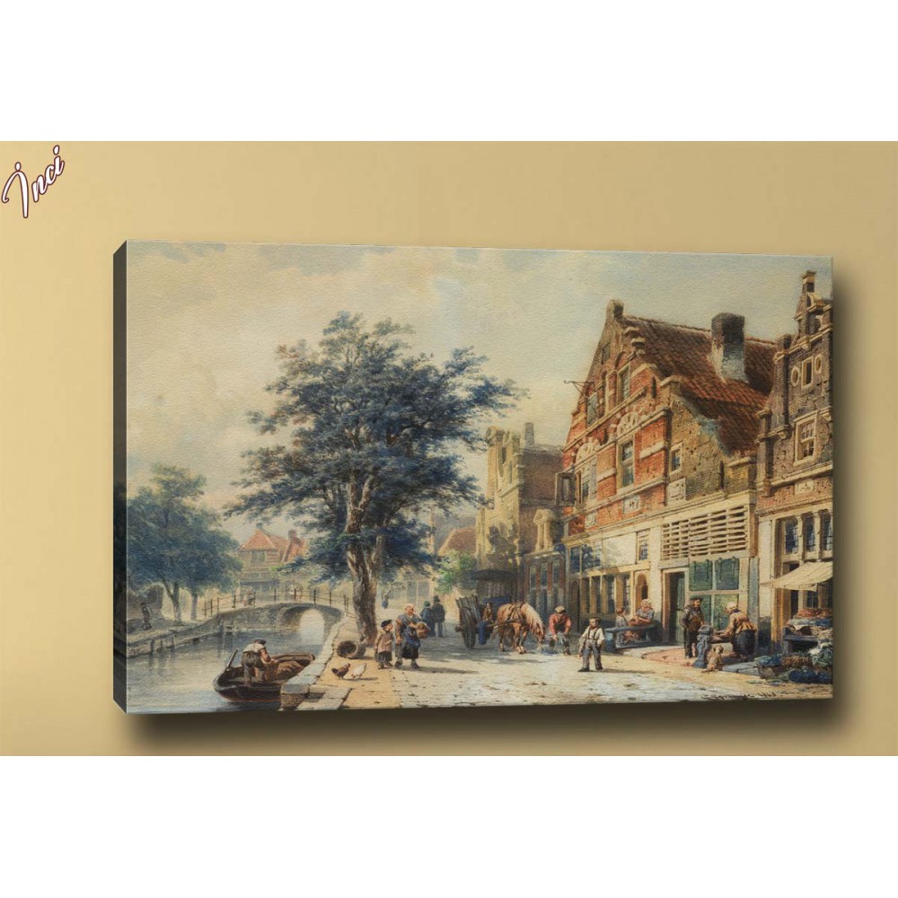 yb182 Şehir Yağlı Boya Reprodüksiyon Kanvas Tablo