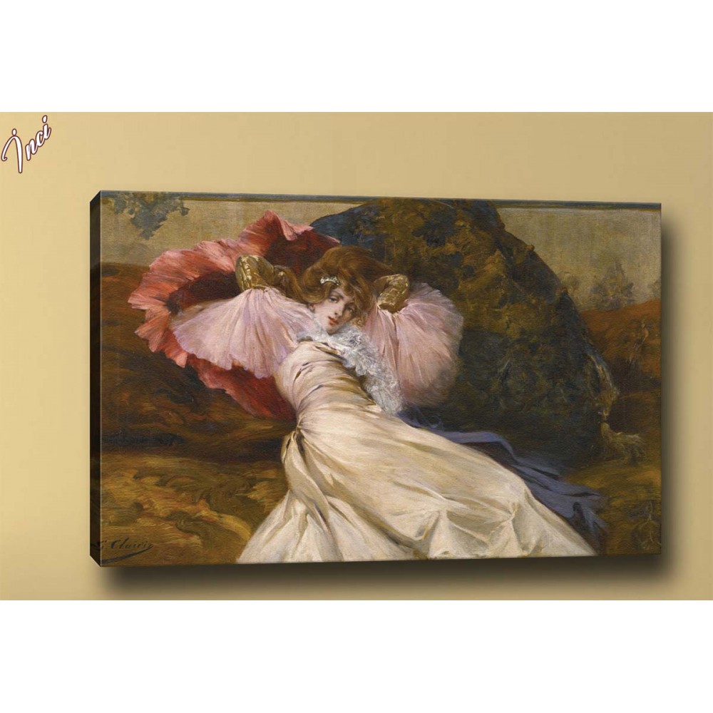 yb190 Kadın Yağlı Boya Reprodüksiyon Kanvas Tablo