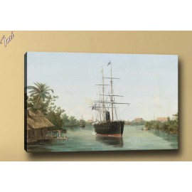 yb220 Gemi Yağlı Boya Reprodüksiyon Kanvas Tablo