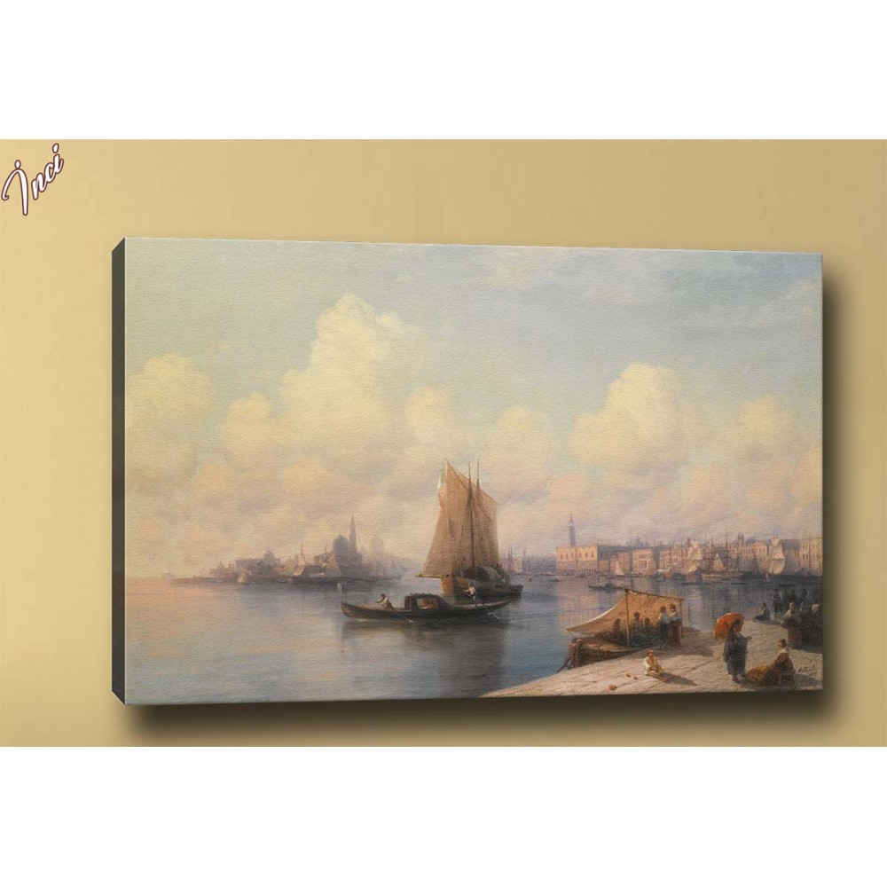 yb25 Şehir Yağlı Boya Reprodüksiyon Kanvas Tablo