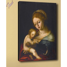 yb33 Anne ve Bebek Yağlı Boya Reprodüksiyon Kanvas Tablo