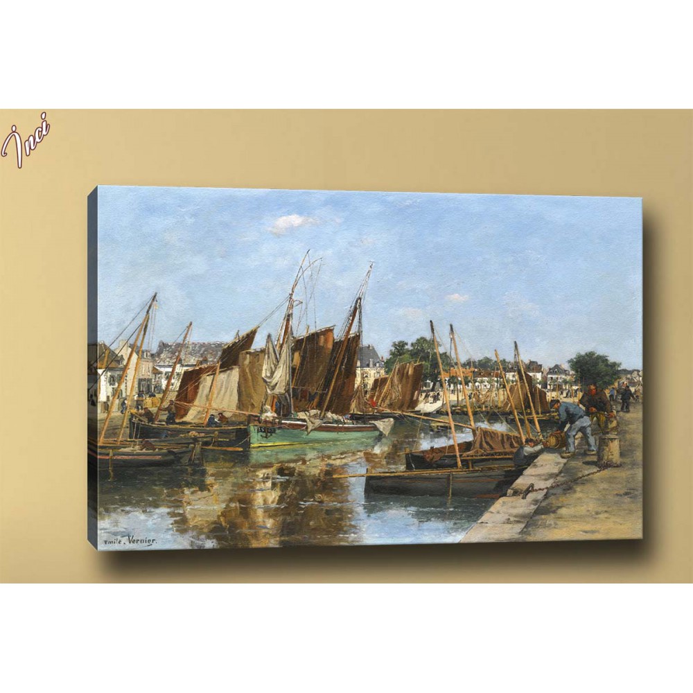 yb330 Rıhtım Yağlı Boya Reprodüksiyon Kanvas Tablo