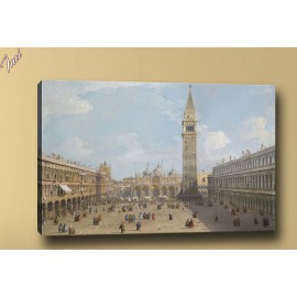 yb332 Şehir Meydanı Yağlı Boya Reprodüksiyon Kanvas Tablo