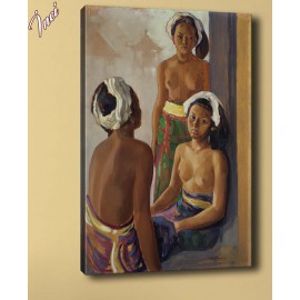 yb361 Nü Kadınlar Yağlı Boya Reprodüksiyon Kanvas Tablo