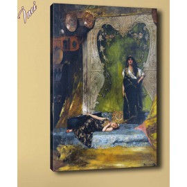 yb66 Eski Kadınlar Yağlı Boya Reprodüksiyon Kanvas Tablo