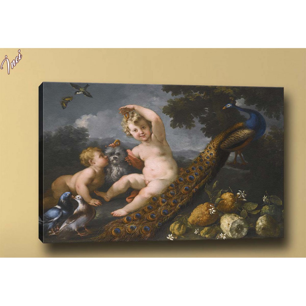 yb88 Bebekler Yağlı Boya Reprodüksiyon Kanvas Tablo