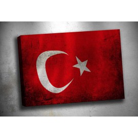 zb23 Bayrak Kanvas Tablo