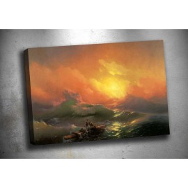 zc11 Denizde Fırtına Kanvas Tablo