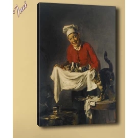 yb192 Kedi ve Köpekler Yağlı B.Kanvas Tablo